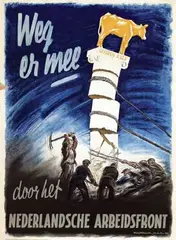 Marinus A. Koekkoek, Weg er mee door het Ned. Arbeidsfront, 1942, poster