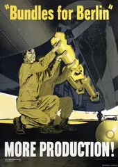 Melbourne Brindle, More Production! Bundles for Berlin, 1942, poster