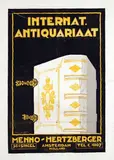 Daan De Vries, Internationat. Antiquariaat, 1928, poster