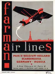 Léon-Victor Solon, farman air lines, poster