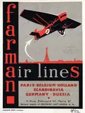 Léon-Victor Solon, farman air lines, poster