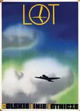 Wlodzimierz Zakrzewski, LOT Polskie Linie Lotnicze, 1946, poster