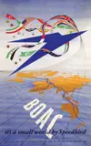 Frederic H. K. Henrion, BOAC it's a small world by Speedbird, 1947, poster