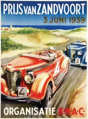 Lammers, Prijs van Zandvoort K.N.A.C., 1939, poster