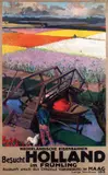Joseph Rovers, Besucht Holland im Frühling Niederl. Eisenbahnen, 1927, poster