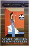 Pierre Fix-Masseau, Venice Simplon Orient-Express London-Paris-Venice, 1981, poster