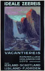 Koninklijke Hollandsche Lloyd Ideale Zeereis Vacantiereis by Hendrik Van Steenwijk, 1927, poster, sold Jun 2011