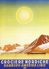 HAPAG Crociere Nordiche by Ottomar Anton, poster, sold Jun 2011