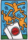 Keith Haring, Lucky Strike, 1987, poster