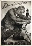 Aart van Dobbenburgh, De drinker, 1935, poster