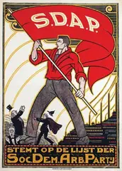 Albert P. jr. Hahn, Stemt op de lijst der S.D.A.P., poster