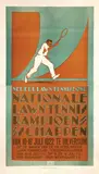 Louis C. Kalff, Nationale Lawn-Tennis Kampioenschappen Hilversum, 1922, poster
