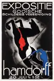 Samuel (ps. Mommie) Schwarz, Expositie Gooische Schilders Ver. hamdorff, 1937, poster