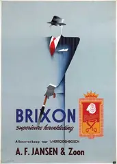 Jan van de Weg, Brixon Superieuze herenkleding, poster