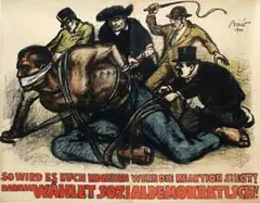 Mihály Bíró, Wählet Sozialdemokratisch!, 1920, poster
