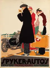Piet van der Hem, Spyker-Auto's Amsterdam, poster