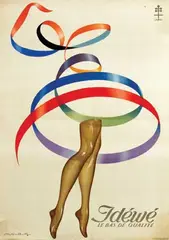 Victor Ruzo, Idéwé Strümpfe, 1946, poster