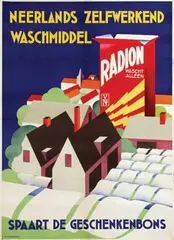 Anthonius M. Güthschmidt, Radion Neerlands zelfwerkend waschmiddel, poster