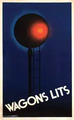 Cassandre, Wagon Lits, 1930, poster