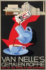 Emile Gaillard, Van Nelle's Gemalen Koffie, poster