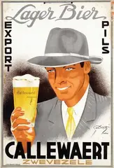 Demets, Callewaert Zwevezele, Lager Bier, 1950, poster