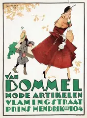 Johan T. Berndsen, Van Bommel Mode Artikelen, 1917, poster