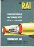 Chr. Brouwers, RAI Tentoonstelling Personenautomobielen, 1958, poster