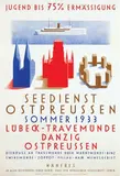 Alfred Mahlau, Seedienst Ostpreussen, 1933, poster