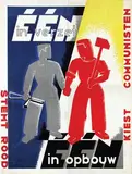 Janke, Stemt Rood, Kiest Communisten, 1946, poster