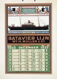 Bart van der Leck, Batavierlijn Rotterdam-Londen, poster