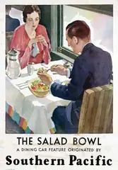 Fred Ludekens, Southern Pacific The Salad Bowl, poster
