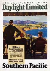Maurice Logan, Southern Pacific See California on the Daylight Limited, poster