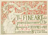 The Fine Art of general Insurance by Armand A.L. Rassenfosse, 1894, poster, sold Dec 2010