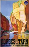 André Giroux, Gorges du Tarn, 1937, poster