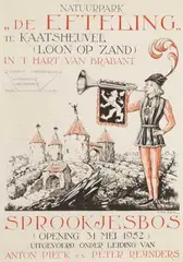 Anton Pieck, Sprookjesbos ""De Efteling"" Kaatsheuvel, 1952, poster