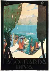 Antonio Simeoni, Lago di Garda Riva, poster