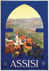 Vittorio Grassi, Assisi, 1926, poster