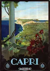 Mario Borgoni, Capri Italia, poster