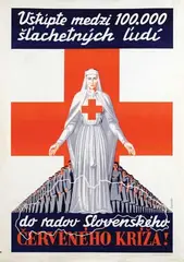 Bednár, the Slovakian Red Cross, poster