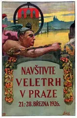 František Jakub, Visit the Trade Fair in Prague March 21-28, 1926, poster