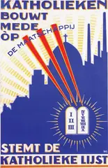 Louis de Leeuw, Katholieken bouwt, 1929, poster