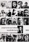 Adolf Flückiger, junge kunst aus holland kunsthalle bern, 1968, poster