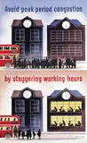 Beverley Pick, Avoid peak peroid congestion by staggering working hours, 1947, poster