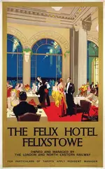Nicoll Gordon, The Felix Hotel Felixstowe by LNER, poster