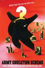 Army education scheme by Abram Games, 1944, poster, sold Dec 2010