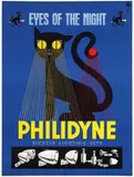 Gosina (Sini) de Beer, Philidyne Eyes of the night, 1954, poster