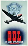 Bjórvig, Danish Air lines, 1937, poster