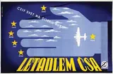 Wolfgang A. Schlosser, Letadlem CSA (On a plane), 1946, poster