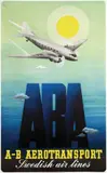 Anders Beckman, ABA Swedish air lines, poster