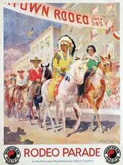 Edward V. Brewer, Nothern Pacific Rodeo Parade, poster
